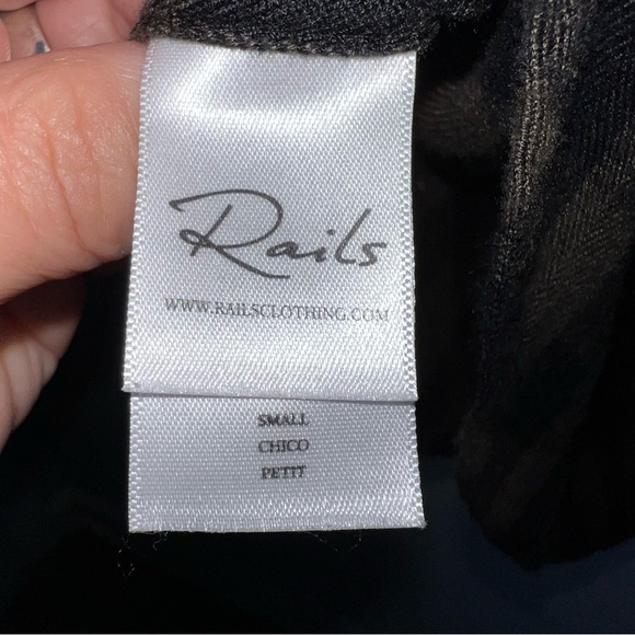 Rails Hunter Flannel Shirt-Button Front-Mixed Olive Plaid-Small - Picture 8 of 9